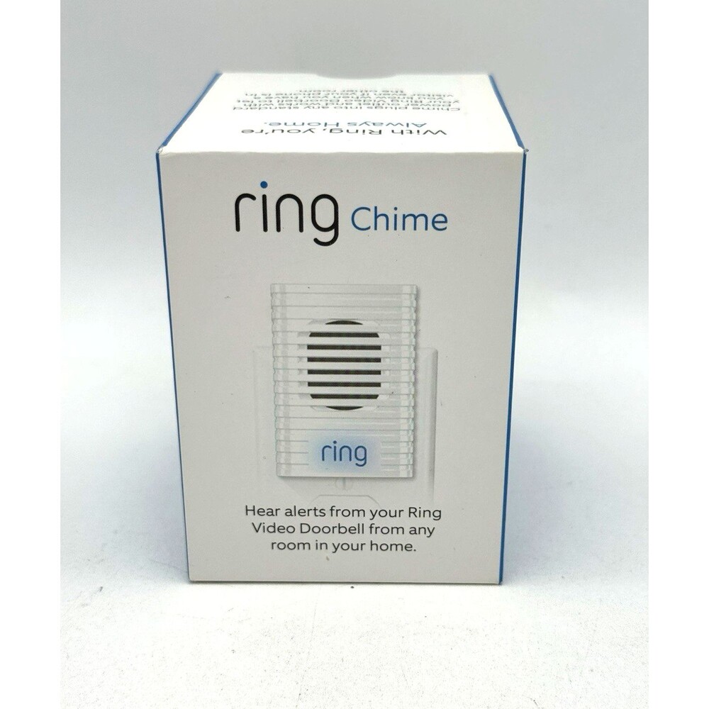 New Open Box Ring Wi-Fi Chime White 1st Generation Ring Door Bell Outlet Plug In